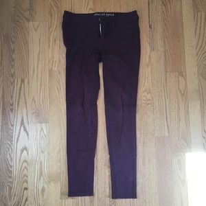 American Eagle Plum Jeggings